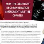 Why the Abortion Decriminalisation Amendment Must Be Opposed